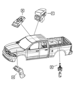 68065171AA - Electrical: Power Window Switch for Mopar Image