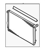 5WA121251H - Cooling System: Radiator for Volkswagen: Arteon, Golf, Golf Alltrack, Golf R, Golf SportWagen, GTI, Jetta, Tiguan Image