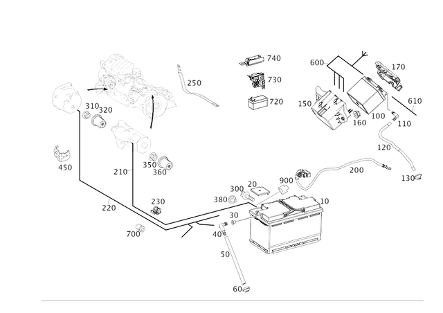 1175450800 - : Fuse Box for Mercedes-Benz Image