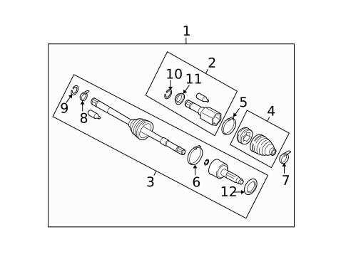 Drive Axles for 2013 Subaru Legacy #0