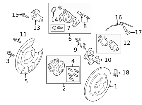Brake Components for 2019 Ford Escape #2