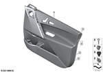 51415A15756 - : Door Trim Panel, Front Right for BMW Image