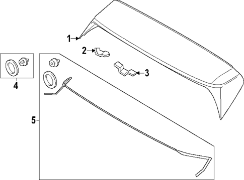 Spoiler for 2024 Porsche Cayenne #1