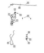 5189352AA - Electrical: Washer Reservoir Grommet for Dodge: Caliber | Jeep: Compass, Patriot Image