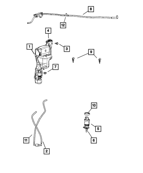 Wiper and Washer System for 2009 Dodge Caliber #1