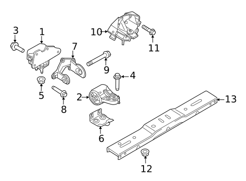 Engine & Trans Mounting for 2016 Ford F-150 #1