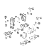 6LC25DX9AA - Interior Trim: Headrest Sleeve for Mopar Image image