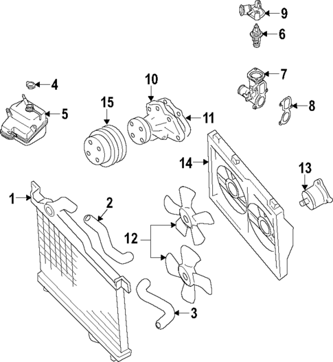 Water Pump for 2007 Mazda RX-8 #1