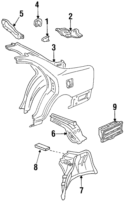 Inner Components for 1992 Lexus ES300 #0
