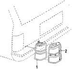 16505476 - Electrical: Lens &amp; Housing for Pontiac: 6000 Image image
