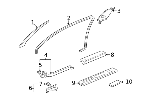 Interior Trim - Pillars for 1991 Acura NSX #0