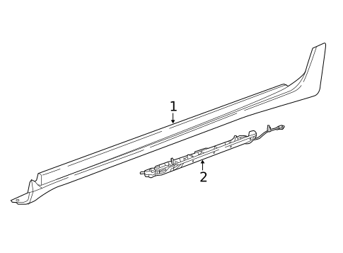 Exterior Trim - Pillars for 2022 Chrysler Pacifica #0