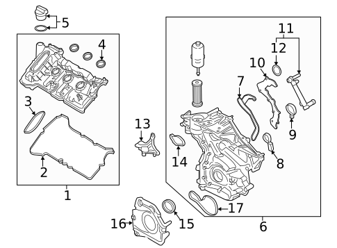 Valve & Timing Covers for 2016 Ford Edge #0