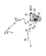 57009948AA - : Coolant Bottle Outlet Hose for Ram: 2500, 3500 Image