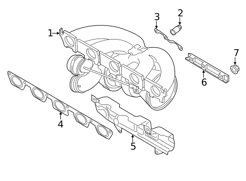Exhaust Manifold for 2012 Audi TT RS Quattro #0