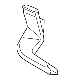 4B0819801A - Body: Rear Duct for Audi: A6, A6 Quattro, Allroad Quattro, S6 Image