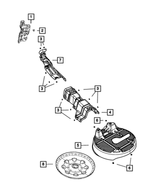 6508772AA - Exhaust: Hex Flange Nut for Mopar Image