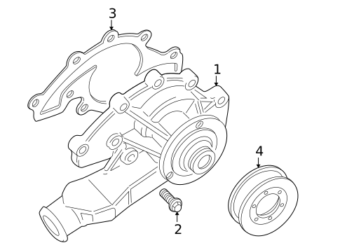 Water Pump for 2004 Land Rover Discovery #0