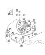 5125059AB - : Washer Reservoir Cap for Mopar Image