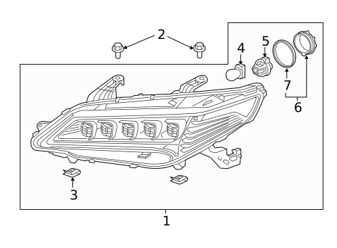 Headlamp Components for 2017 Acura TLX #0