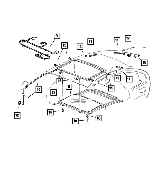 Sunroof for 2004 Chrysler Concorde | My Mopar Parts