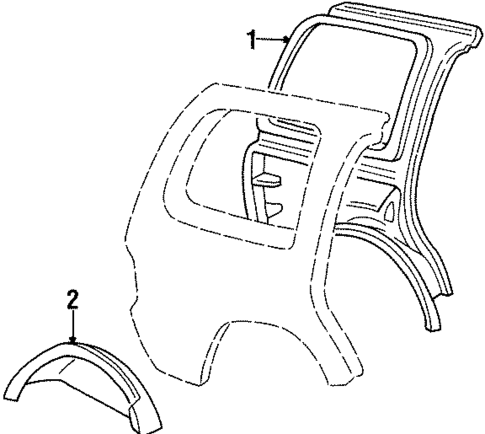 Inner Structure for 1998 Lincoln Navigator #0
