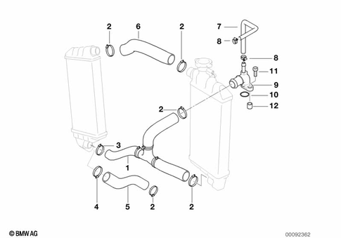 Coolant Lines for 1999 BMW-Motorrad K 1200 LT #0