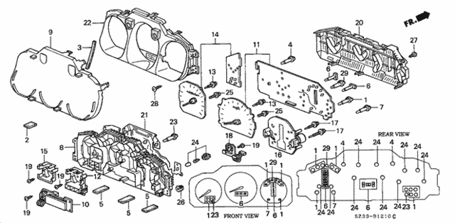 Meter Components for 2002 Acura RL #0