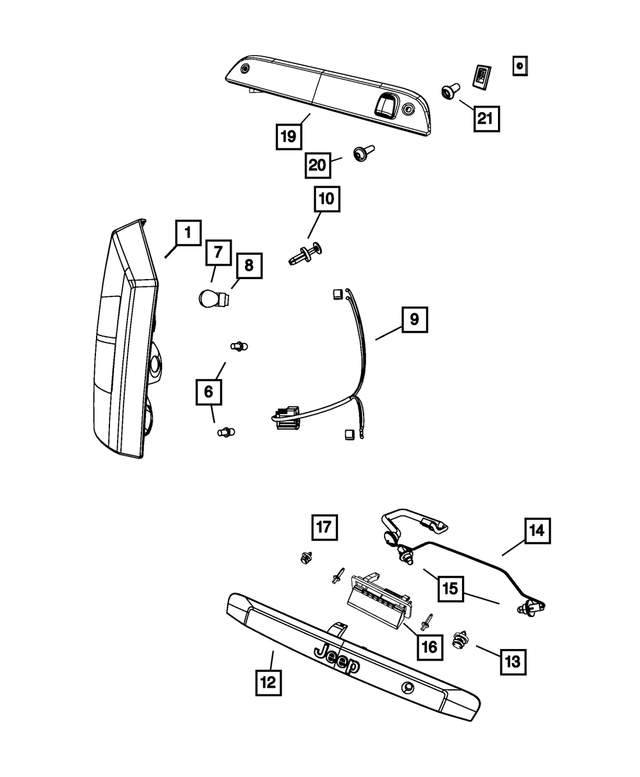 5116240AD - : Tail Stop Turn Side Marker Lamp, Right for Mopar Image