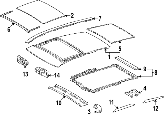 632180E180 - : Roof Molding for Lexus Image