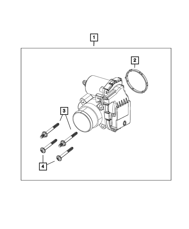 68166409AA - Fuel and Accelerator Pedal: Throttle Body Gasket for Mopar Image