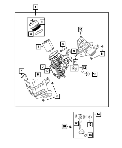 Engine Oiling, Oil Pan and Indicator (Dipstick) for 2014 Fiat 500 #2