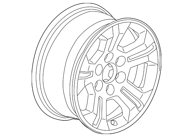 20937769 Code Rd1 2014-2019 Chevrolet 18x8.5-Inch-Inch Aluminum Wheel 20937771 GM ...