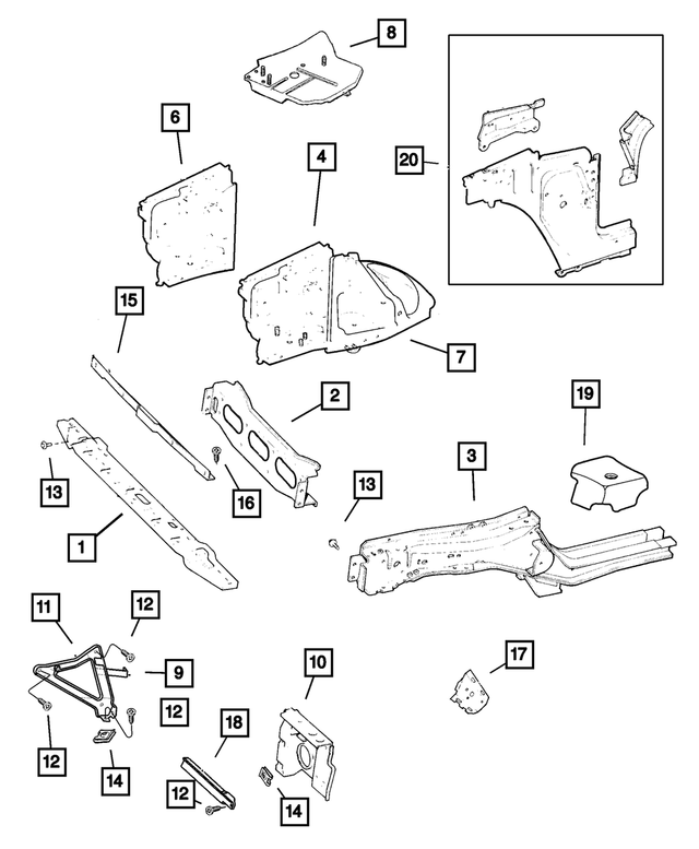 4798085AC - : Sill Panel, Left for Mopar Image