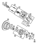 68578000AA - Brakes: Disc Brake Pad Spring Kit for Mopar Image