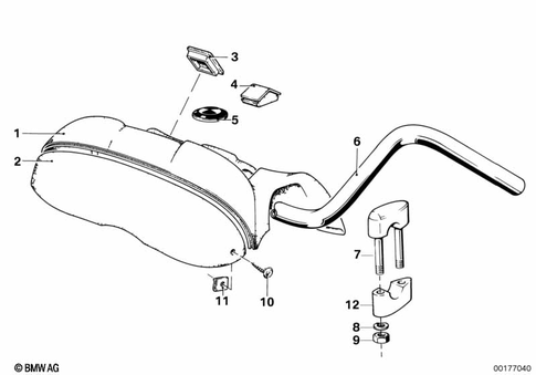 Motorcycle Handlebars for 1985 BMW-Motorrad R 80 ST #0