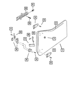 55174847AB - Doors and Related Parts: Front Door, Left for Mopar Image