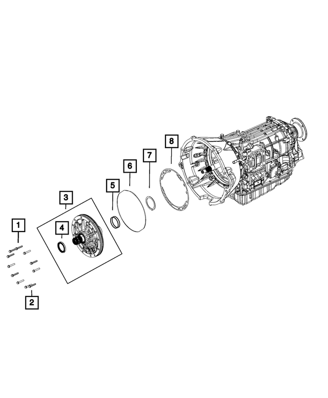 68214886AA - AS66RC; 6-Speed; Automatic Transmission: Hex Head Bolt And Washer for Mopar Image