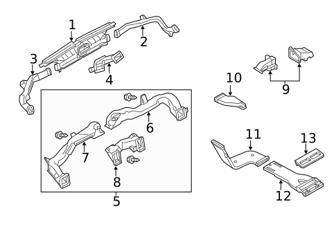 Ducts for 2019 INFINITI QX80 #0