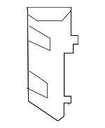 8W0810729 - Body: Sound Absorber for Audi Image