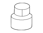 90213TBAA00 - Suspension: Top Nut for Honda Image