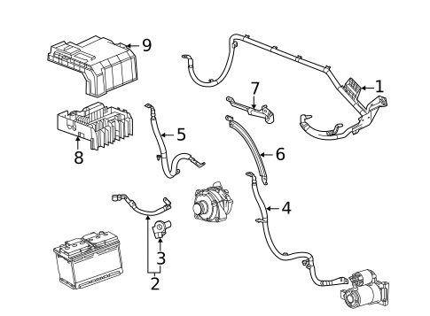 Battery Cables for 2025 GMC Sierra 2500 HD #1