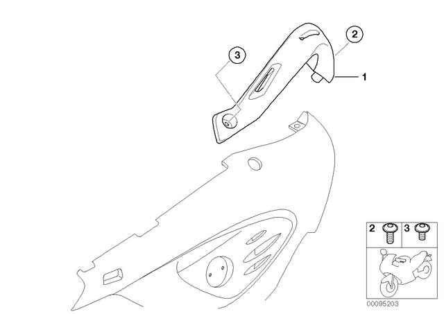 46637687102 - : Luggage Railing, Right - Black for BMW-Motorrad Image