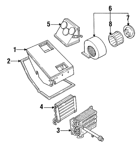 Auxiliary Heater & AC for 1992 Dodge B350 #0