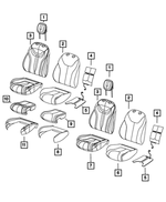 68193497AE - : Seat Cushion Foam for Mopar Image