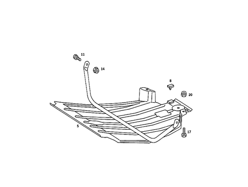Oil Pan Undershield for 1990 Mercedes-Benz 300SE #0