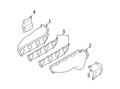 Exhaust Manifold for 2004 Audi S4 #0