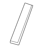 861142L000 - Body: Lift Gate Glass Pad for Genesis: Electrified GV70, GV70, GV80, GV80 Coupe | Hyundai: Accent, Ioniq, Ioniq 5, Kona, Kona Electric, Kona N, Palisade, Santa Fe, Tucson, Veloster, Veloster N, Venue Image