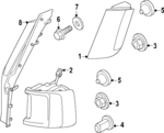 30683256 - Body: Front Shield Nut for Volvo Image