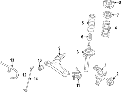 Front Suspension for 2015 Volkswagen Jetta #5